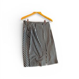 New York & Company Blue Striped Pencil Skirt